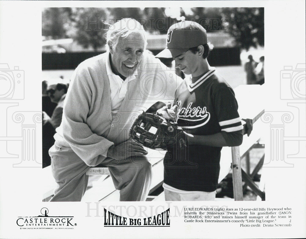 1994 Press Photo Luke Edwards, Jason Bobards, Little Big League - Historic Images