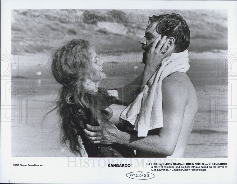 1987 Press Photo Judy Davis, Colin Friels, Kangaroo - Historic Images