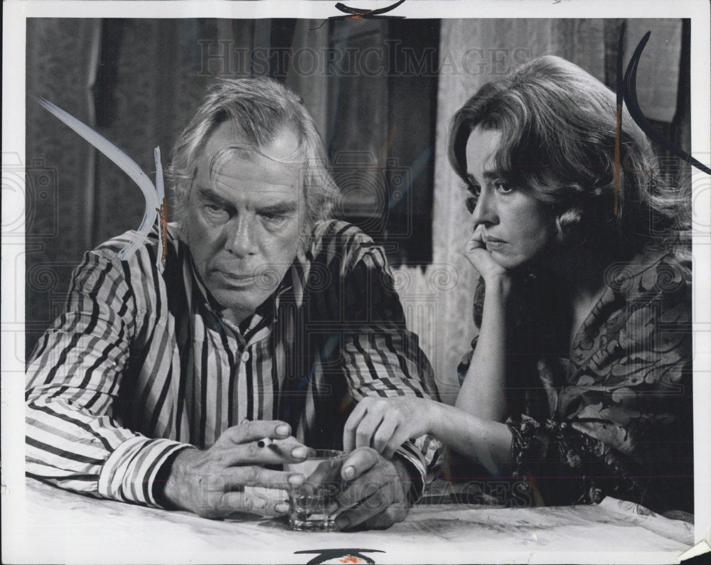 1970 Press Photo Lee Marvin Jeanne Moreau MONTE WALSH - Historic Images