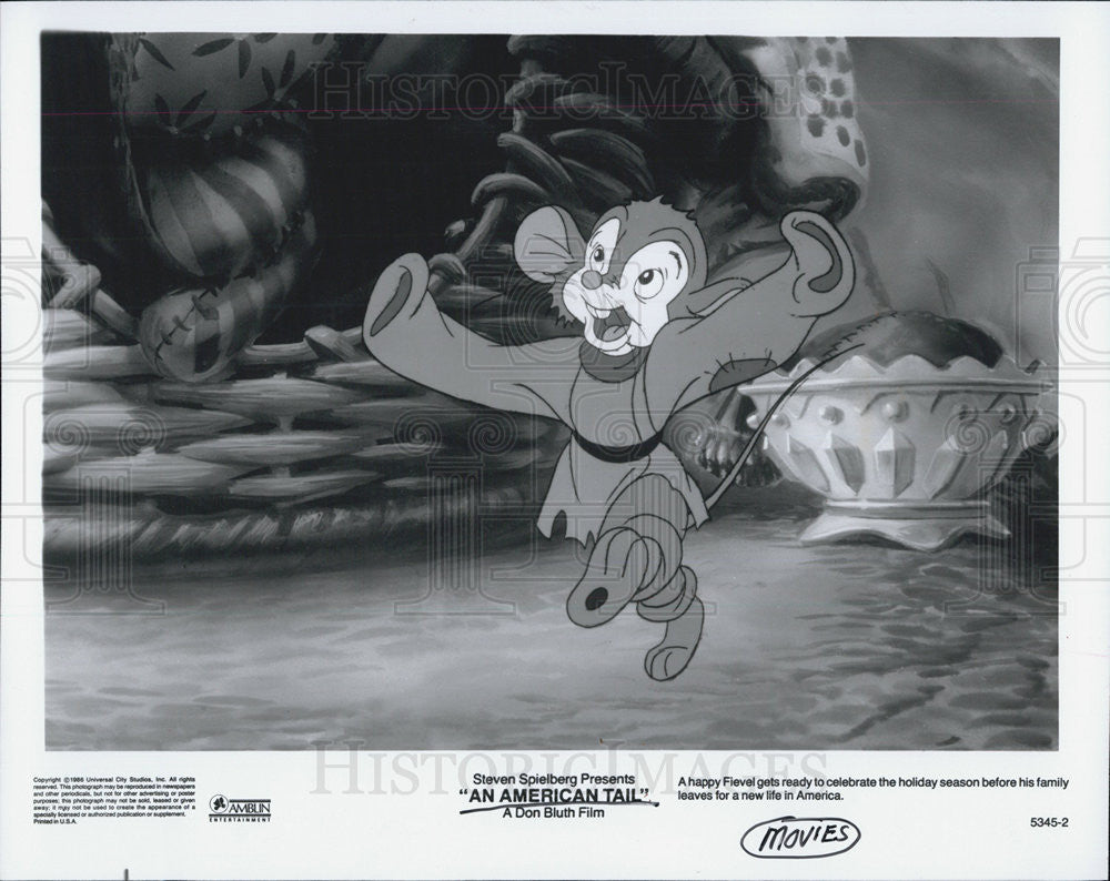 1986 Press Photo An American Tail/Cartoon Movie - Historic Images