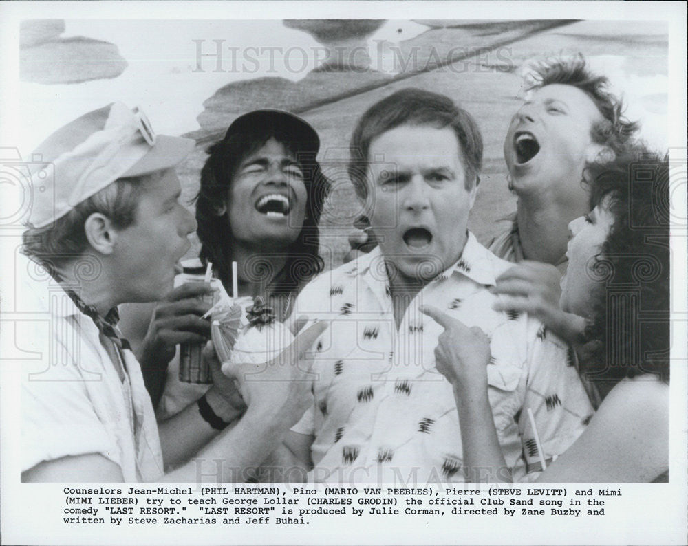 1986 Press Photo Cast of &quot;Last Resort&quot; - Historic Images