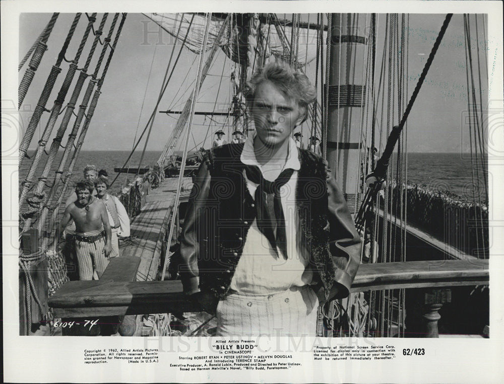 1962 Press Photo "Billy Budd" Starring Terence Stamp - Historic Images
