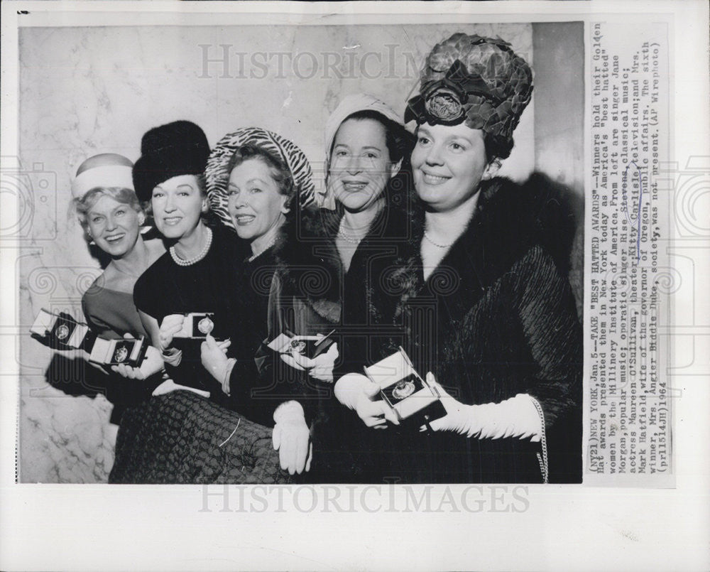 1970 Press Photo Actress Maureen O&#39;Sullivan, Theater Kitty Carlisle - Historic Images