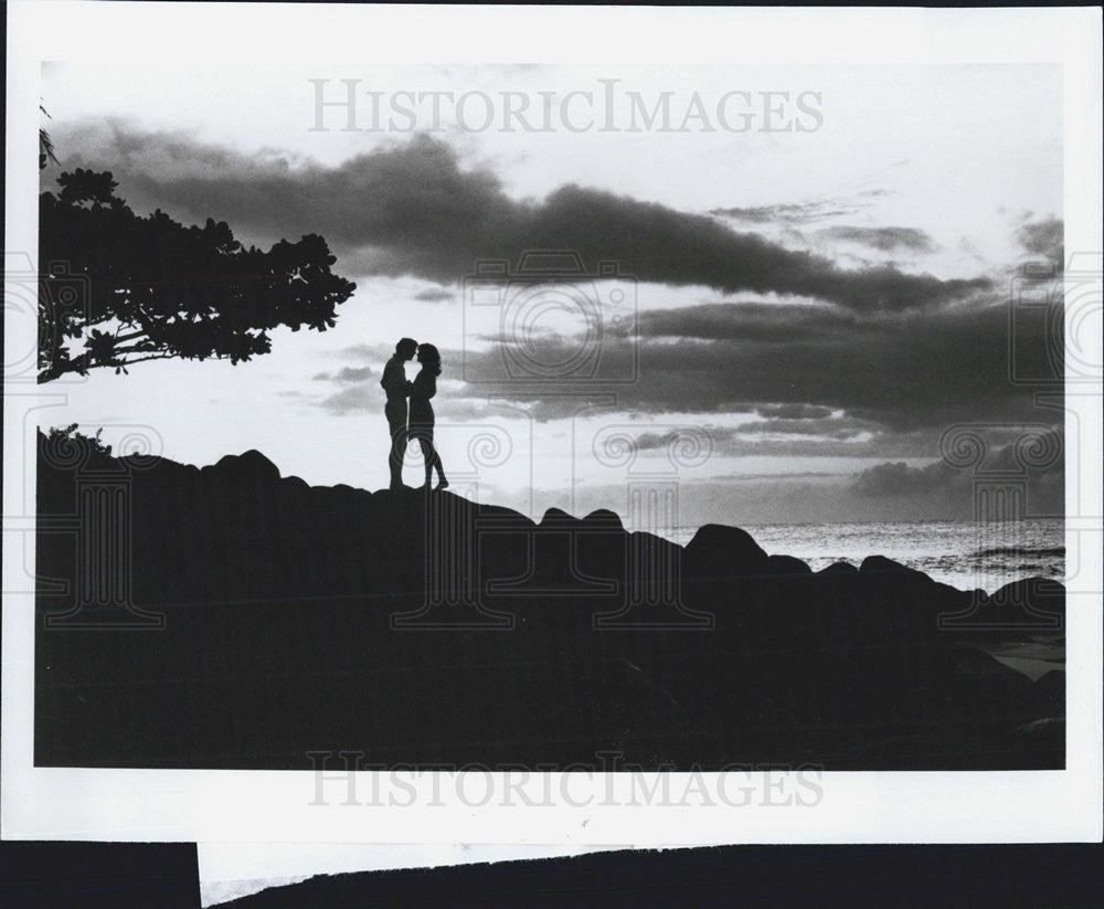 1977 Press Photo Richard Chamberlain in &quot;The Thorn Birds Part III&quot; - Historic Images