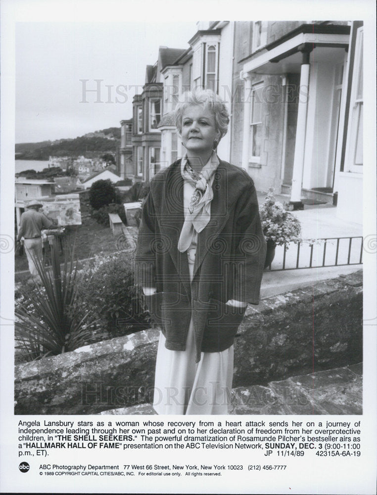 1989 Press Photo Angela Lansbury Actress Shell Seekers Drama Film Movie - Historic Images