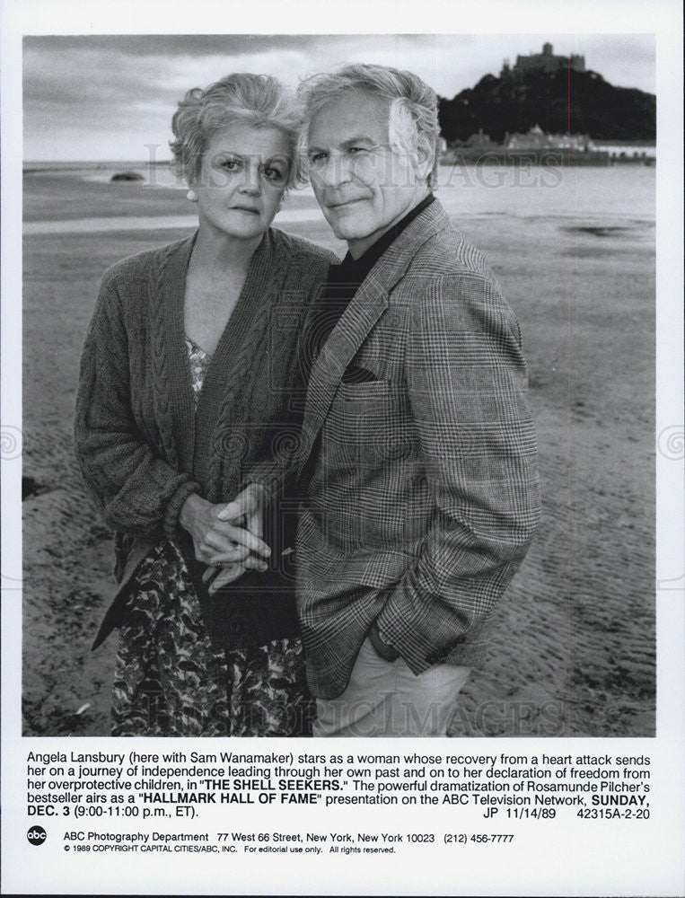 1989 Press Photo Angela Lansbury star in &quot;The Shell Seekers&quot; - Historic Images