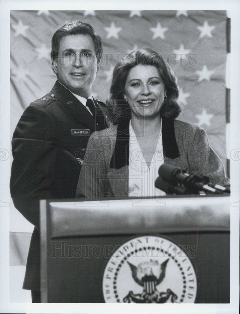 1985 Press Photo Hail To The Chief Series Ted Bessell Patty Duke Scene - Historic Images