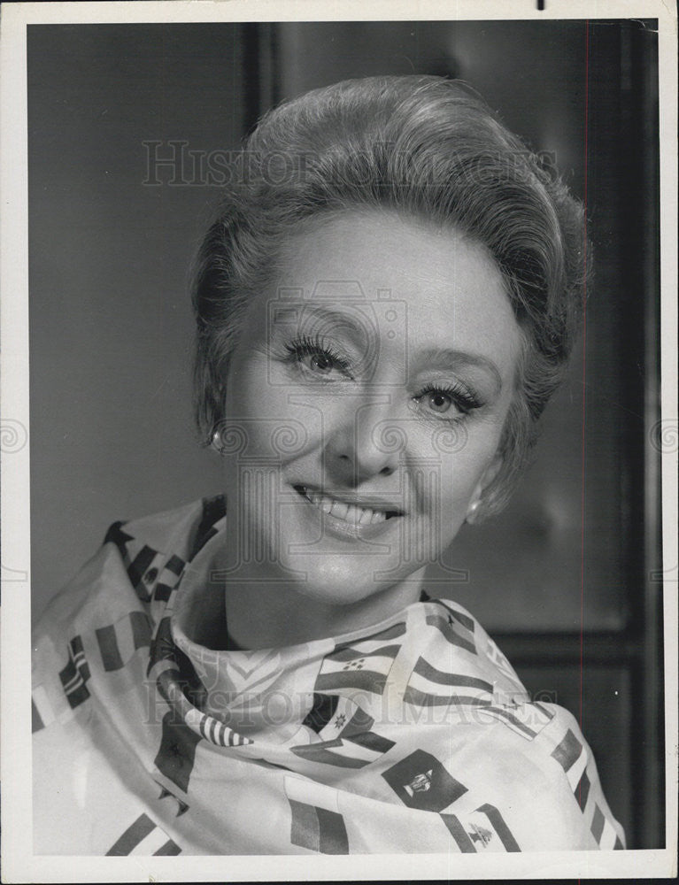 1970 Press Photo Nancy Series Actress Celeste Holm Character Portrait - Historic Images