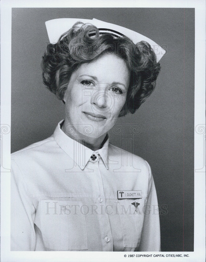 1987 Press Photo Holland Taylor Actress Harry Comedy Television Sitcom Series - Historic Images