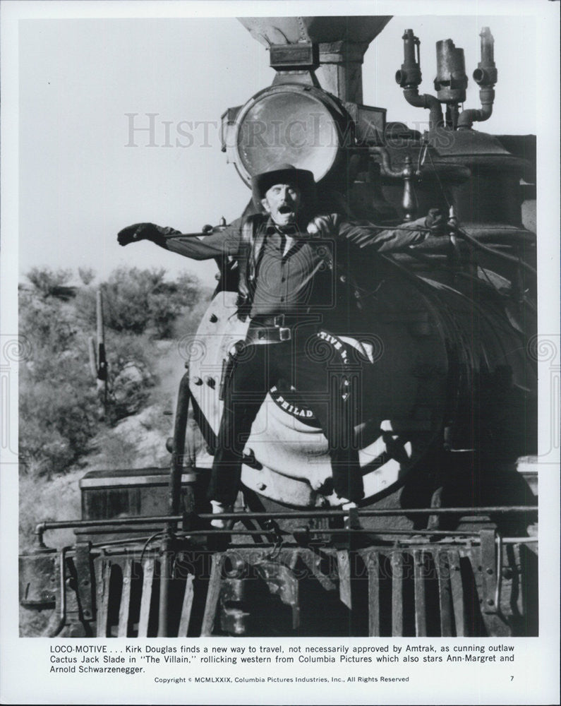 1979 Press Photo Kirk Douglas Actor Villain Western Film Movie - Historic Images