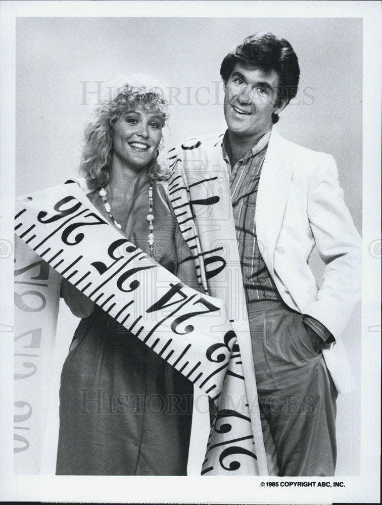 1985 Press Photo Joanna Kerns Actress Alan Thicke Actor Growing Pains Comedy - Historic Images