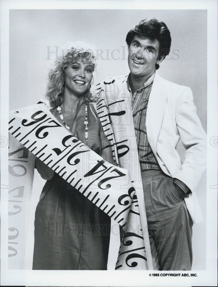 1985 Press Photo Alan Thicke Actor Joanna Kerns Growing Pains Comedy Series - Historic Images