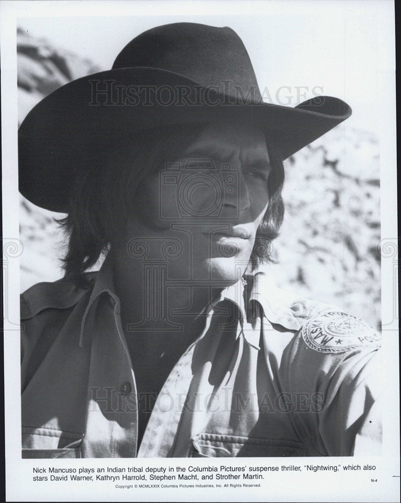 1979 Press Photo Nick Mancuso Actor Nightwing Suspense Thriller Movie Film - Historic Images