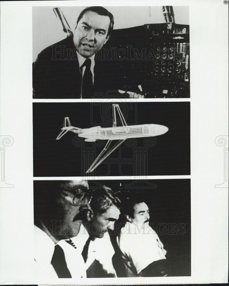 1983 Press Photo Bill Kurtis Correspondent CBS Reports Plane Fell From Sky - Historic Images