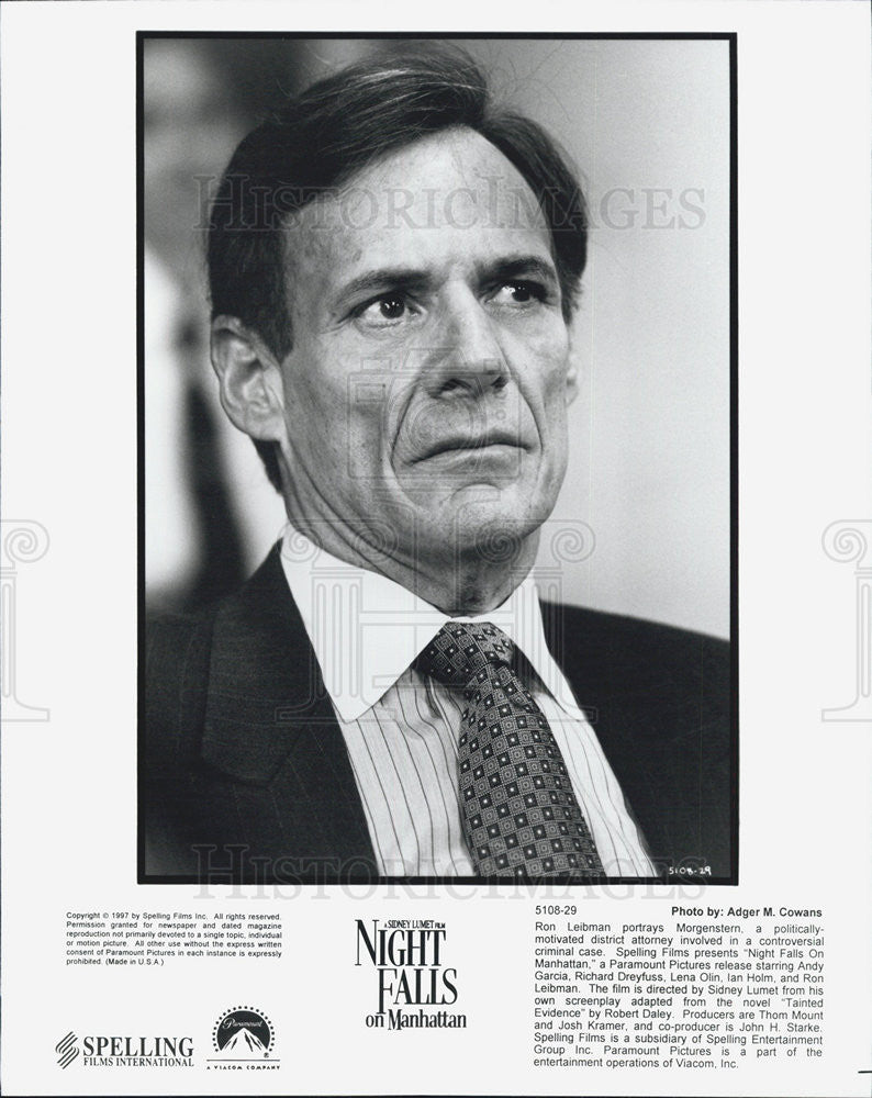 1997 Press Photo Ron Leibman Actor  Night Falls Manhattan Drama Movie - Historic Images