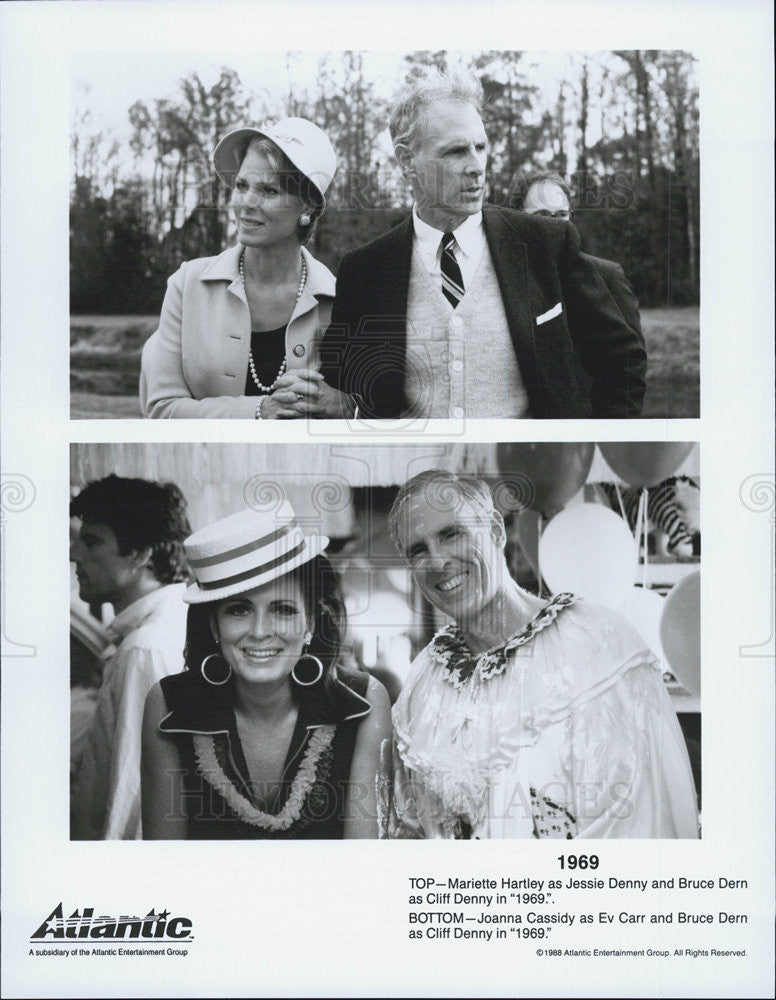 1988 Press Photo Mariette Hartley Joanna Cassidy, and Bruce Dern star in &quot;1969.&quot; - Historic Images