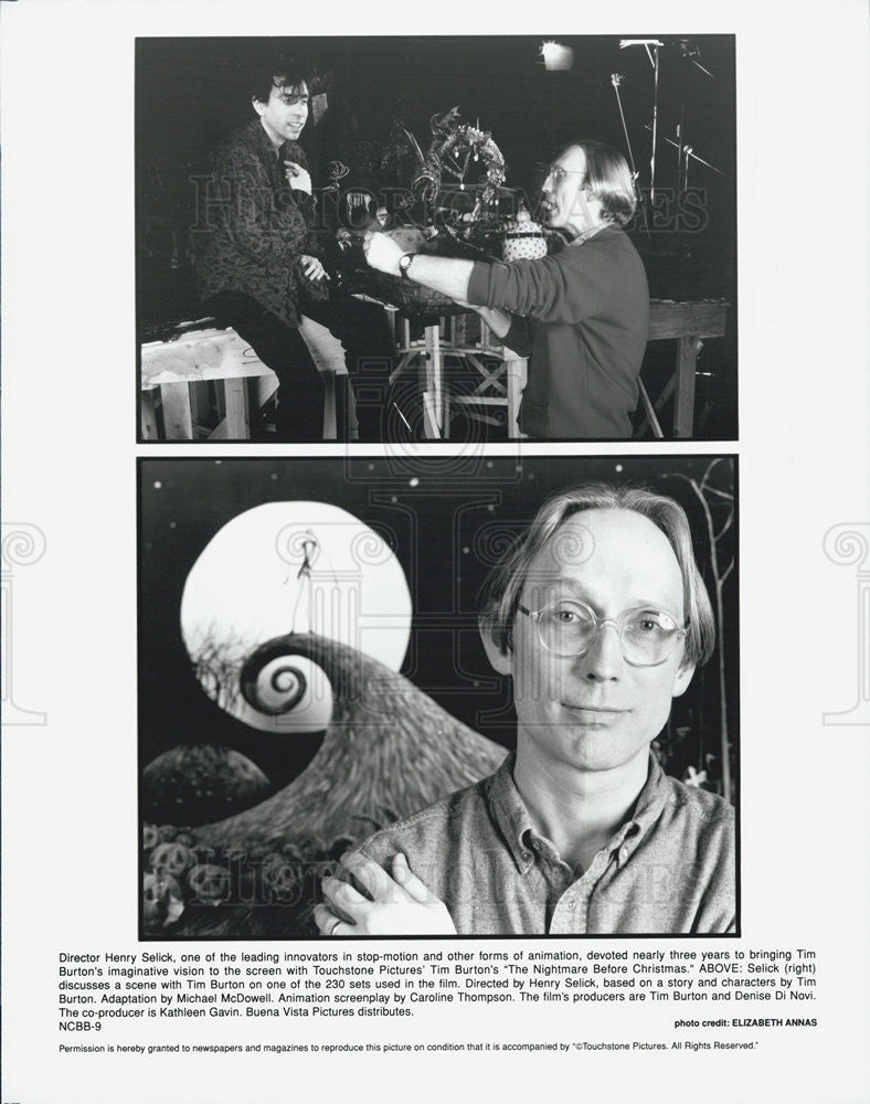 Press Photo Tim Burton&#39;s The Nightmare Before Christmas - Historic Images