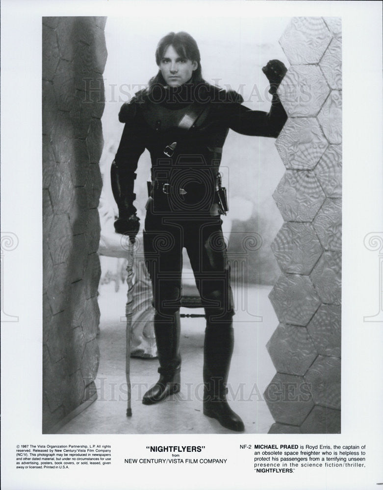 1987 Press Photo Michael Praed stars as Royd Erris in &quot;Nightflyers.&quot; - Historic Images