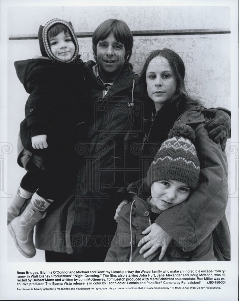 1982 Press Photo Beau Bridges Glynnis O&#39;Connor Michael Geoffrey Liesek Actor - Historic Images