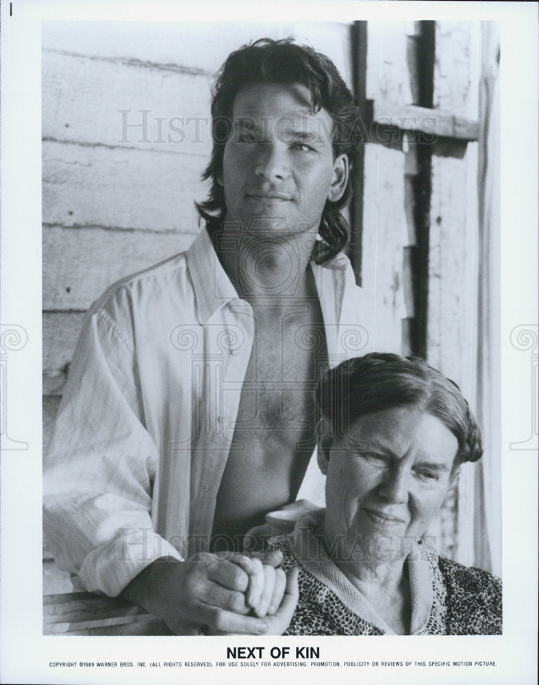 Press Photo Actor Patrick Swayze star in&quot; Next of Kin &quot;movie. - Historic Images