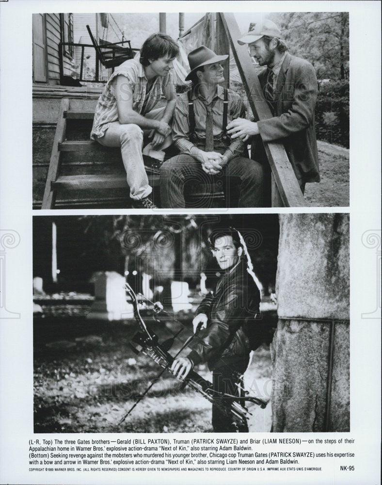 Movie With Patrick Swayze And Liam Neeson Bill Paxton Patrick Swayze Liam Neeson Next Of Kin Action Film 1989