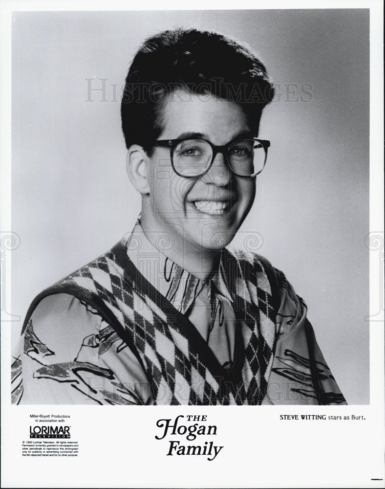 Press Photo Steve Witting as Burt in The Hogan Family - Historic Images