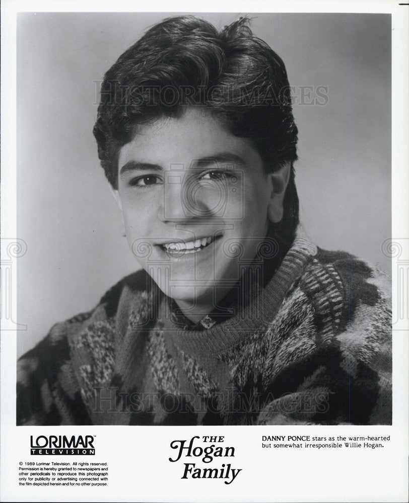 1989 Press Photo Danny Ponce stars as Willie Hogan in "The Hogan Family." - Historic Images