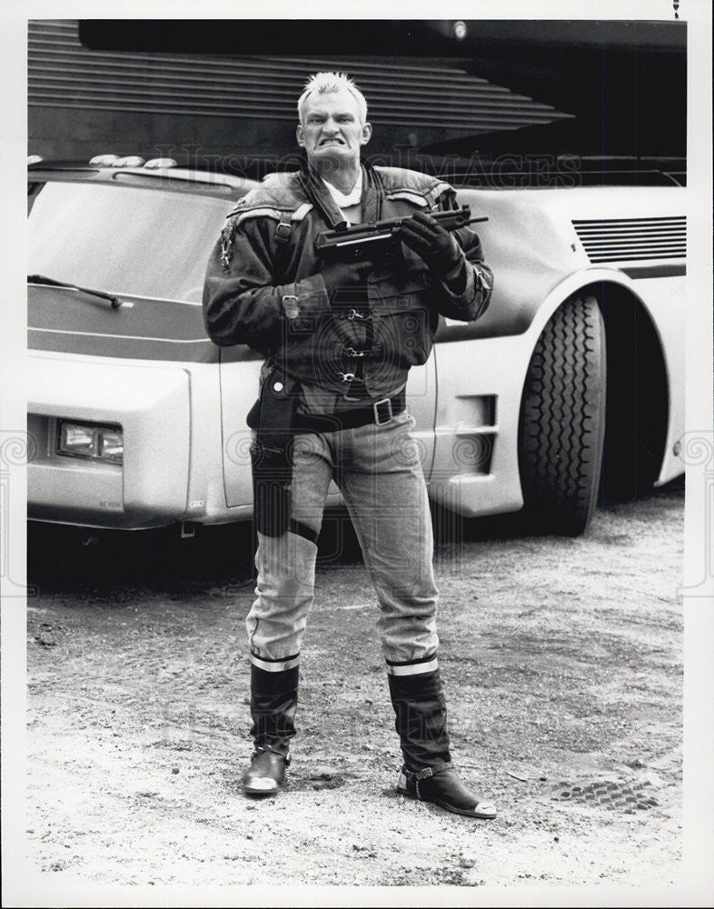 1988 Press Photo Jacko co-stars in NBC-TV&#39;s action series &quot;The Highwayman.&quot; - Historic Images