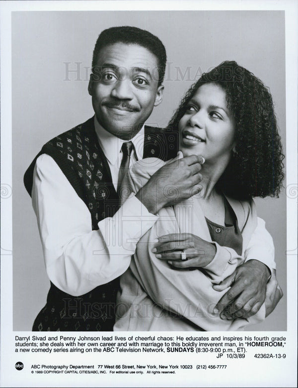 Darryl Sivad Penny Johnson Homeroom Comedy Television Series 1989 ...