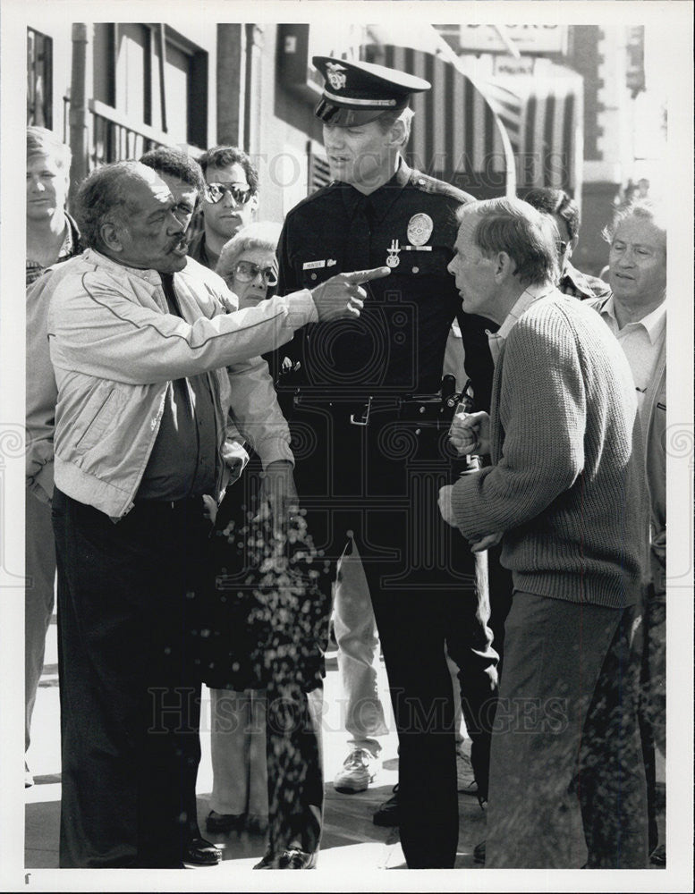 1990 Press Photo Fred Dryer Actor Hunter Action Drama Television Series - Historic Images