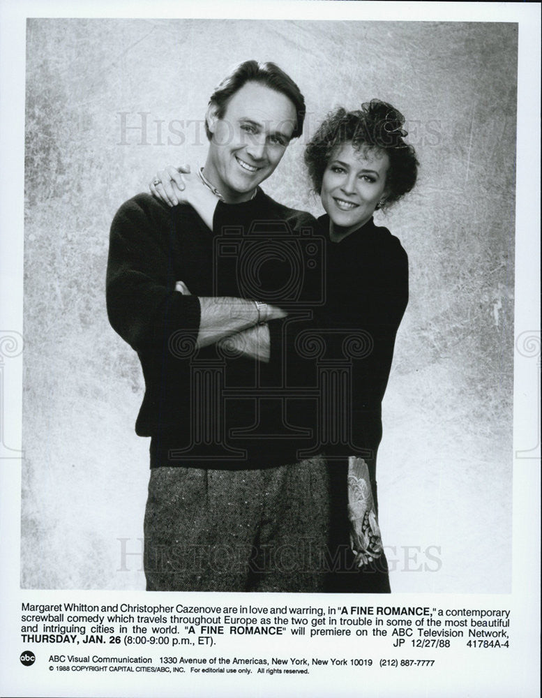 1988 Press Photo Christopher Cazenove in &quot;A Fine Romance&quot; - Historic Images