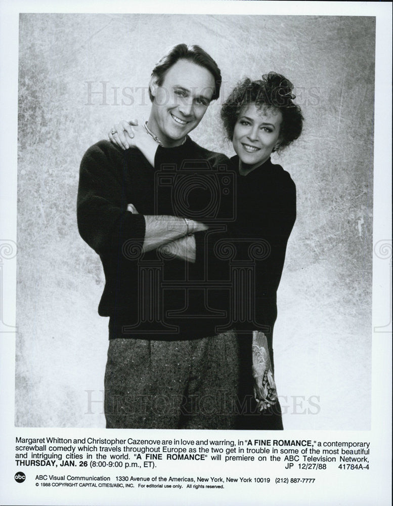 1988 Press Photo Christopher Cazenove in "A Fine Romance" - Historic Images