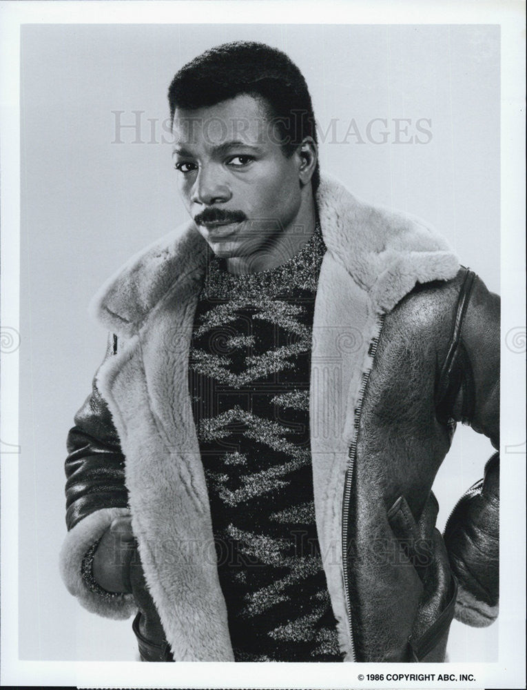 1986 Press Photo Carl Weathers Stars In &quot;Fortune Dane&quot; - Historic Images