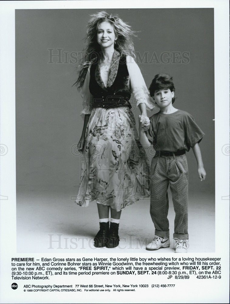 1989 Press Photo Corinne Bohrer in "Free Spirit" - Historic Images