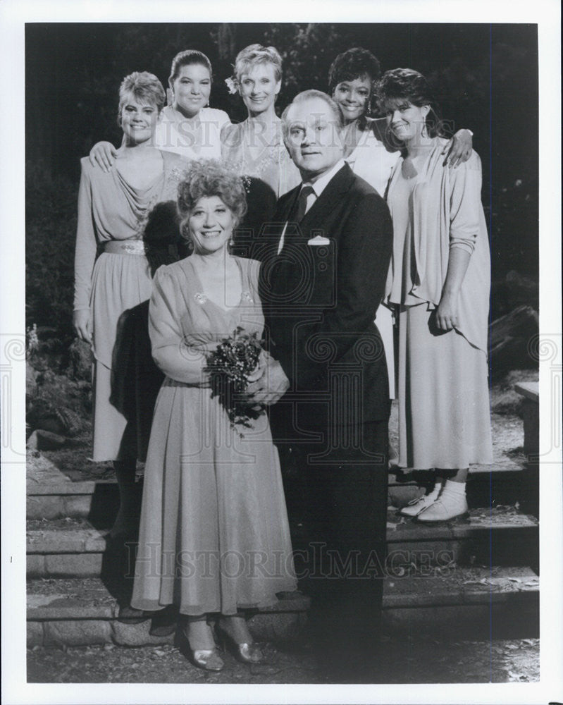 1986 Press Photo cast of &quot;The Facts of Life&quot; TV show - Historic Images