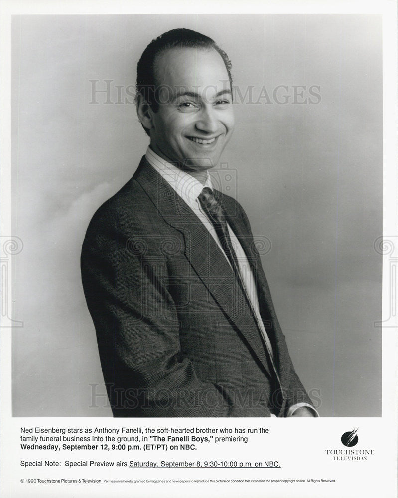 1990 Press Photo Ned Eisenberg Plays Anthony Fanelli In &quot;The Fanelli Boys&quot; - Historic Images