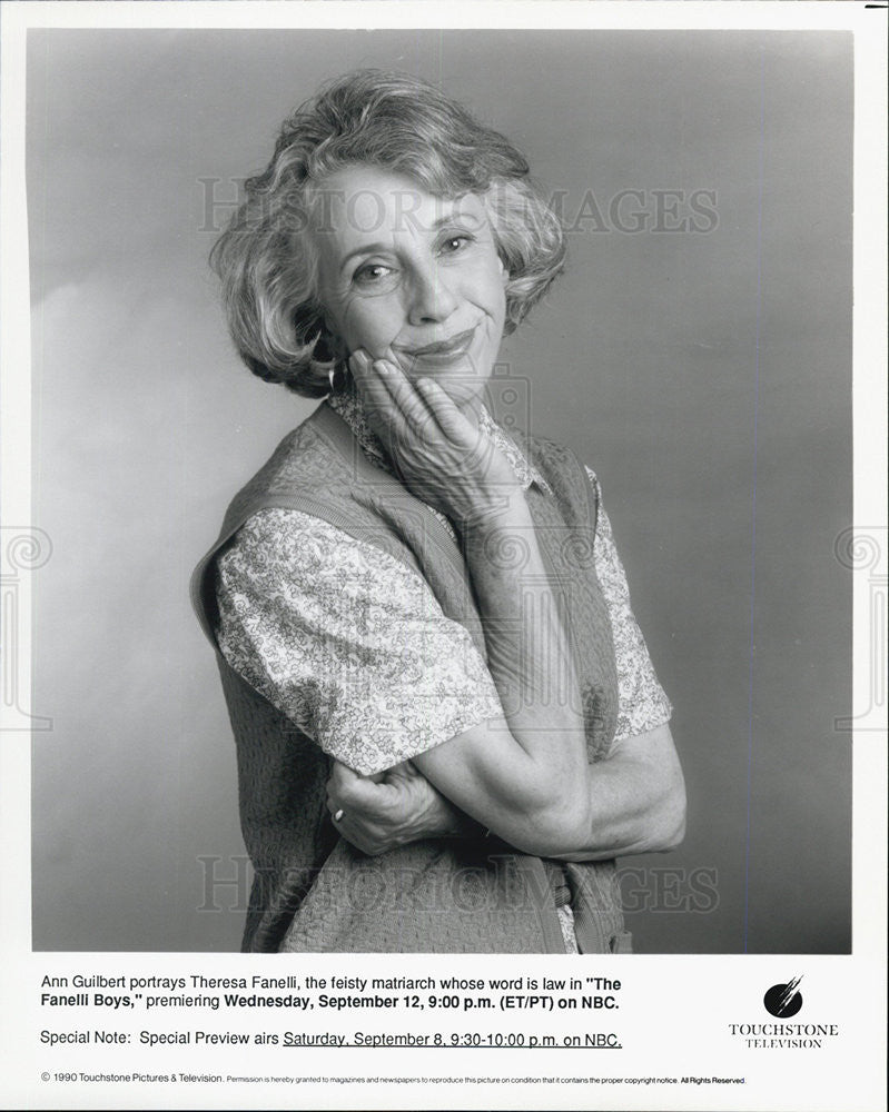 1990 Press Photo Ann Guibert Stars As Theresa Fanelli in &quot;The Fanelli Boys&quot; - Historic Images