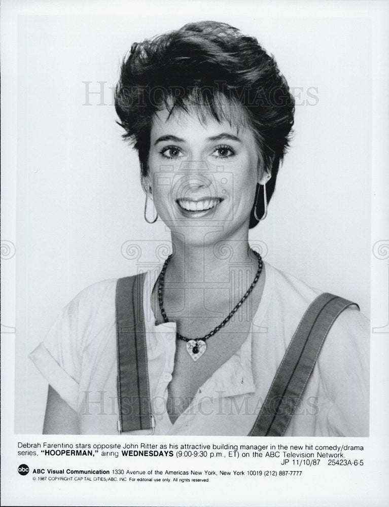 1987 Press Photo Debrah Farentino Hooperman ABC Drama - Historic Images