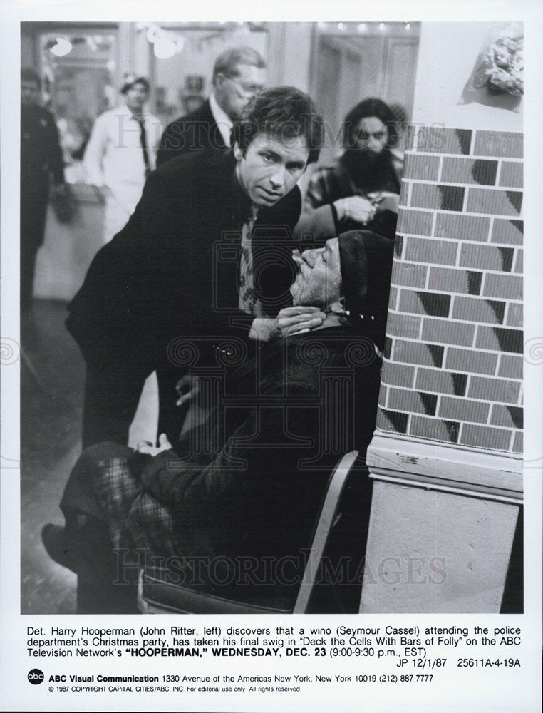 John Ritter and Seymour Cassel from HOOPERMAN TV show 1987 vintage ...