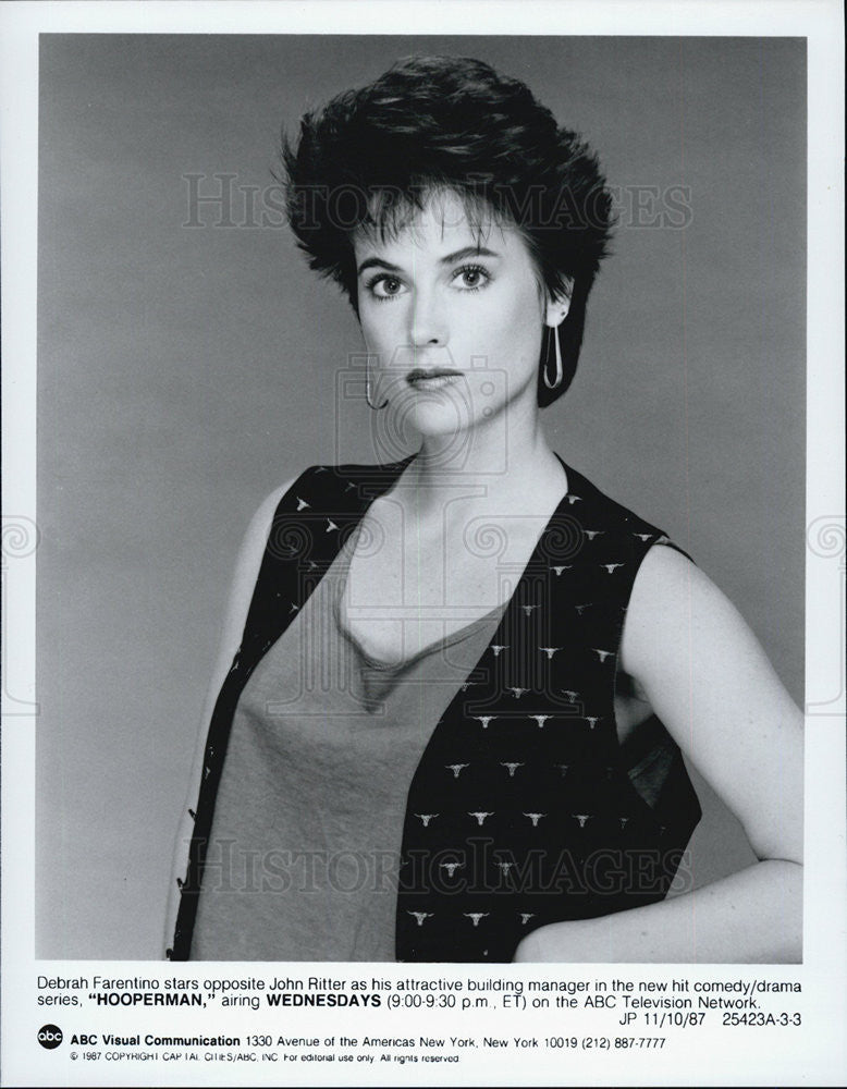 1987 Press Photo Debrah Farentino Hooperman ABC Drama - Historic Images
