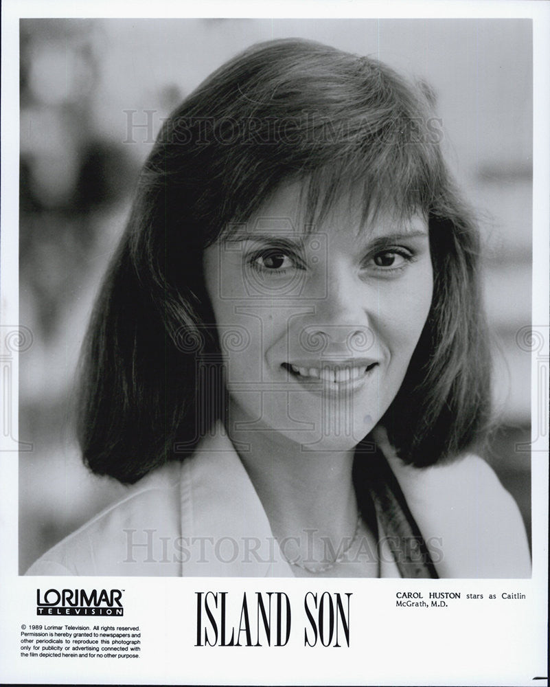 1989 Press Photo Island Son Carol Huston - Historic Images