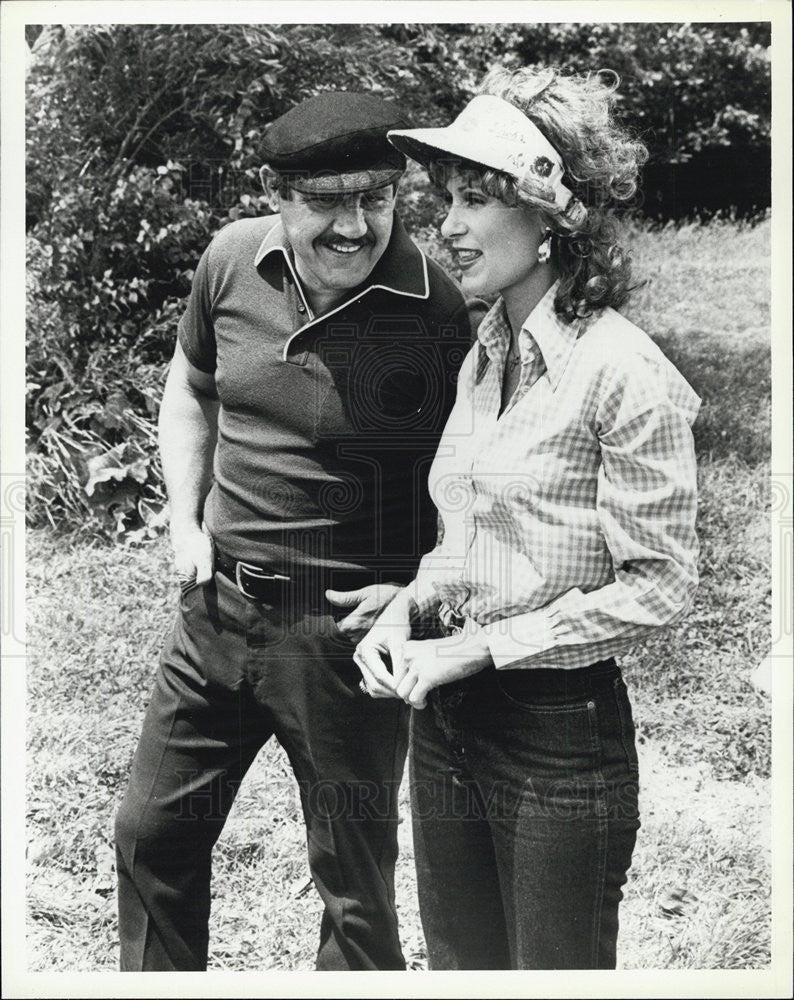 1980 Press Photo Alex Karras & Susan Clark in "Jimmy B and Andre" - Historic Images