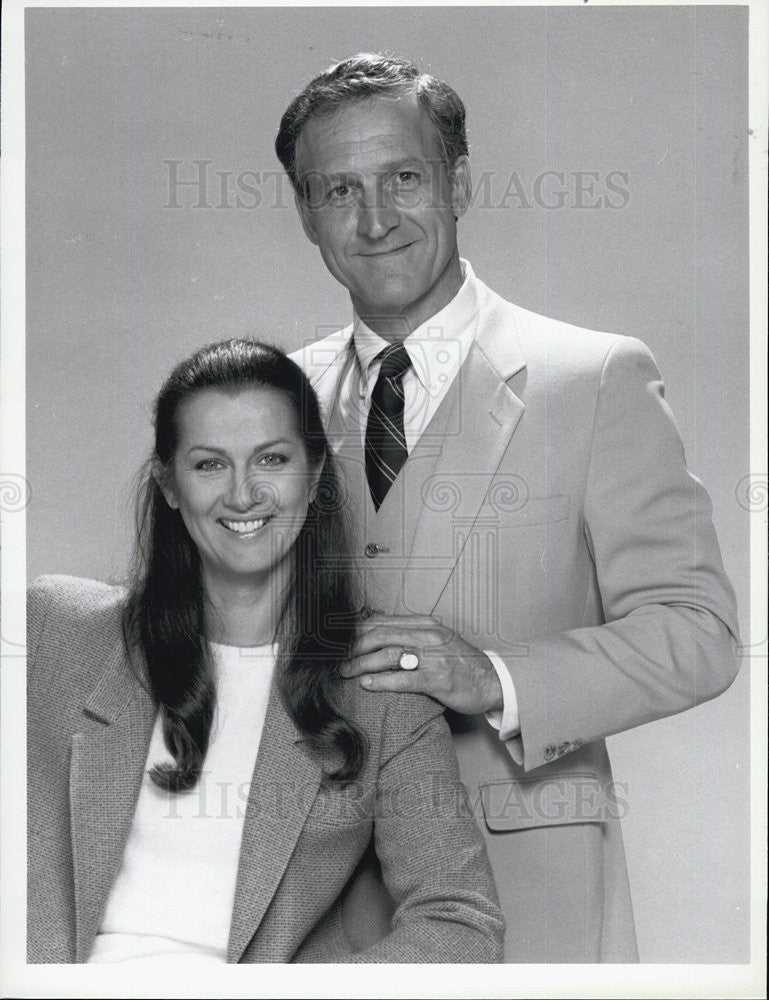 1986 Press Photo Veronica Hamel Daniel J. Travanti Hill Street Blues NBC Drama - Historic Images