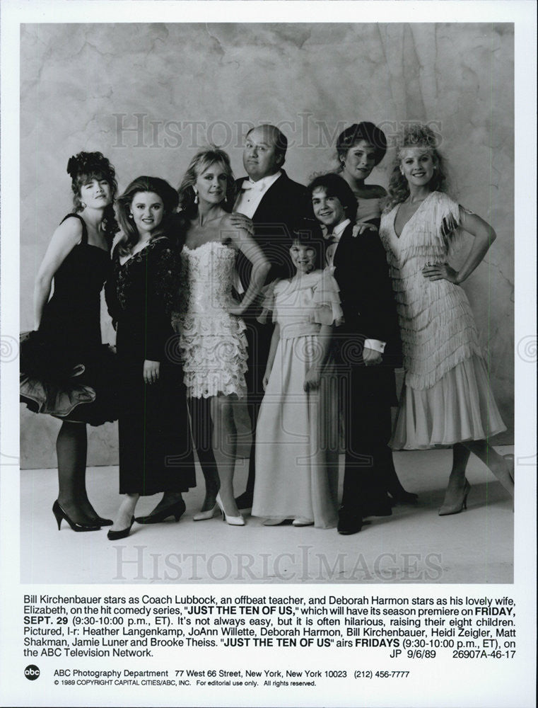 1989 Press Photo &quot;Just the Ten of Us&quot; - Historic Images