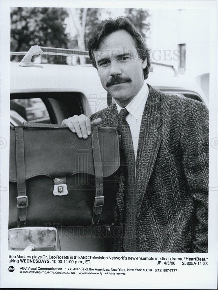 1988 Press Photo Ben Masters in &quot;HeartBeat&quot; - Historic Images