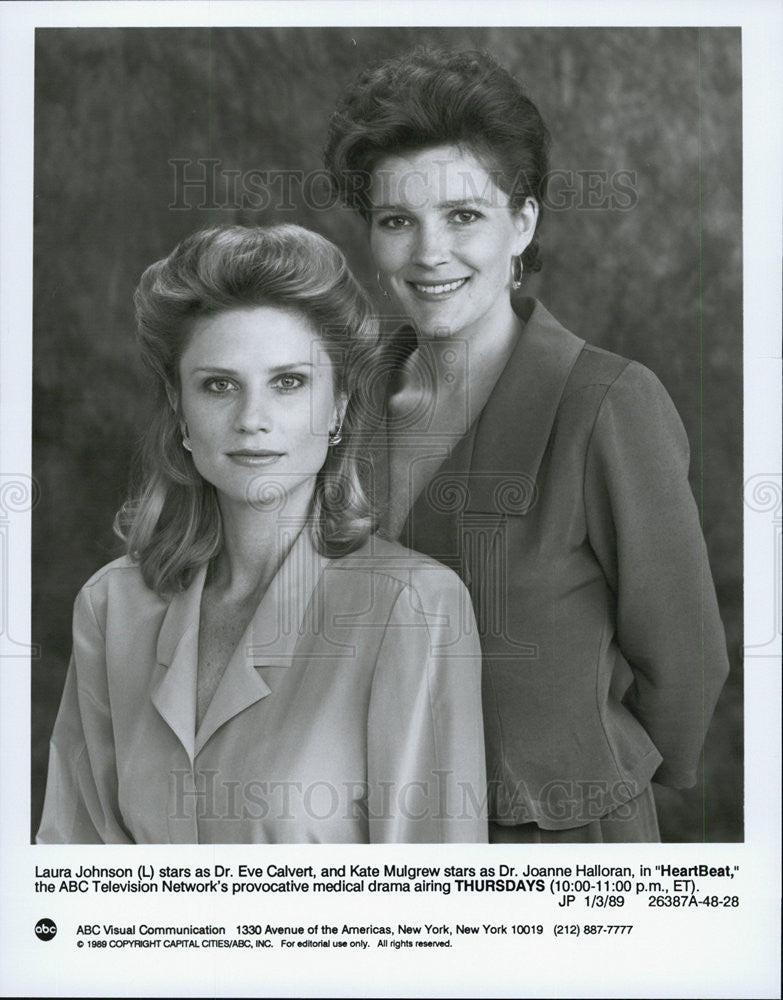 1989 Press Photo Laura Johnson in &quot;HeartBeat&quot; - Historic Images