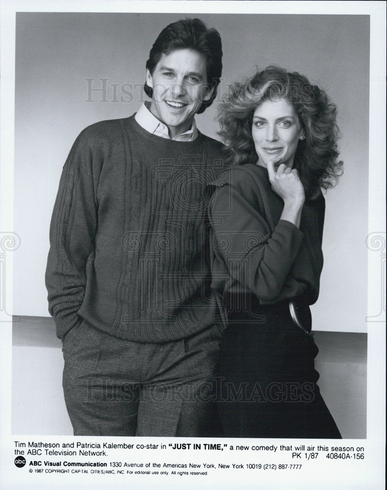 1987 Press Photo Tim Matheson in "Just in Time" - Historic Images