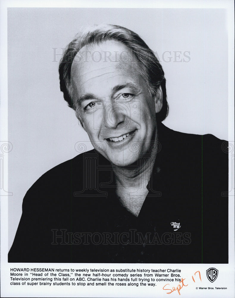 1986 Press Photo Howard Hesseman in &quot;Head of the Class&quot; - Historic Images