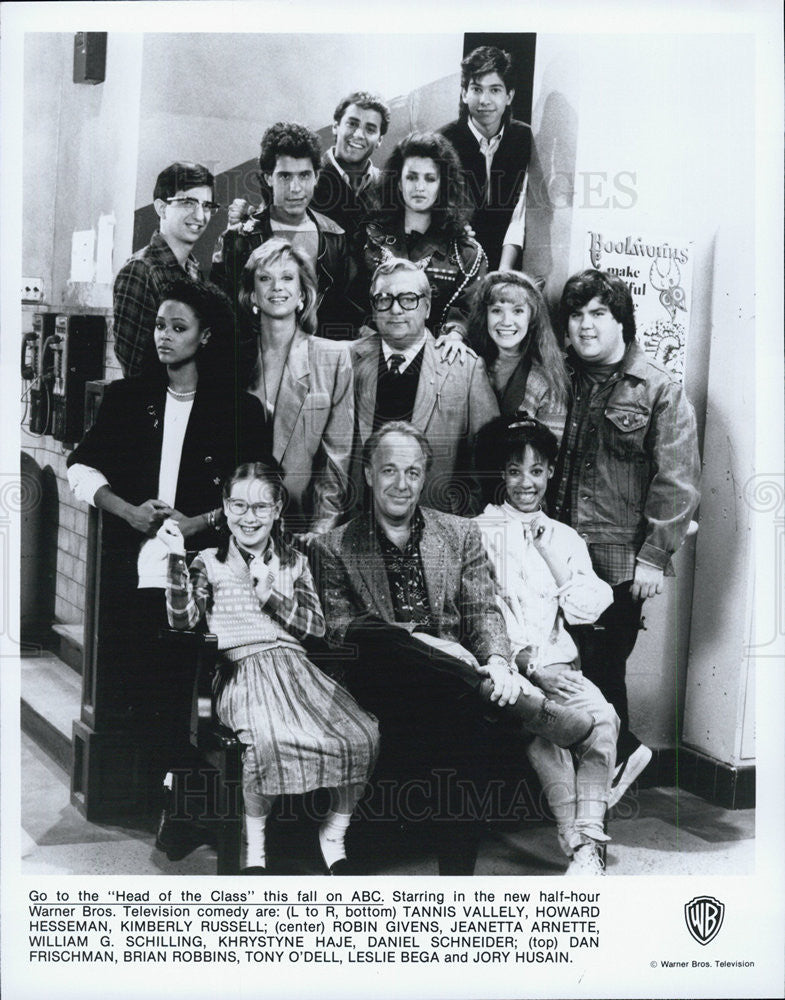 1986 Press Photo Cast of &quot;Head of the Class&quot; - Historic Images