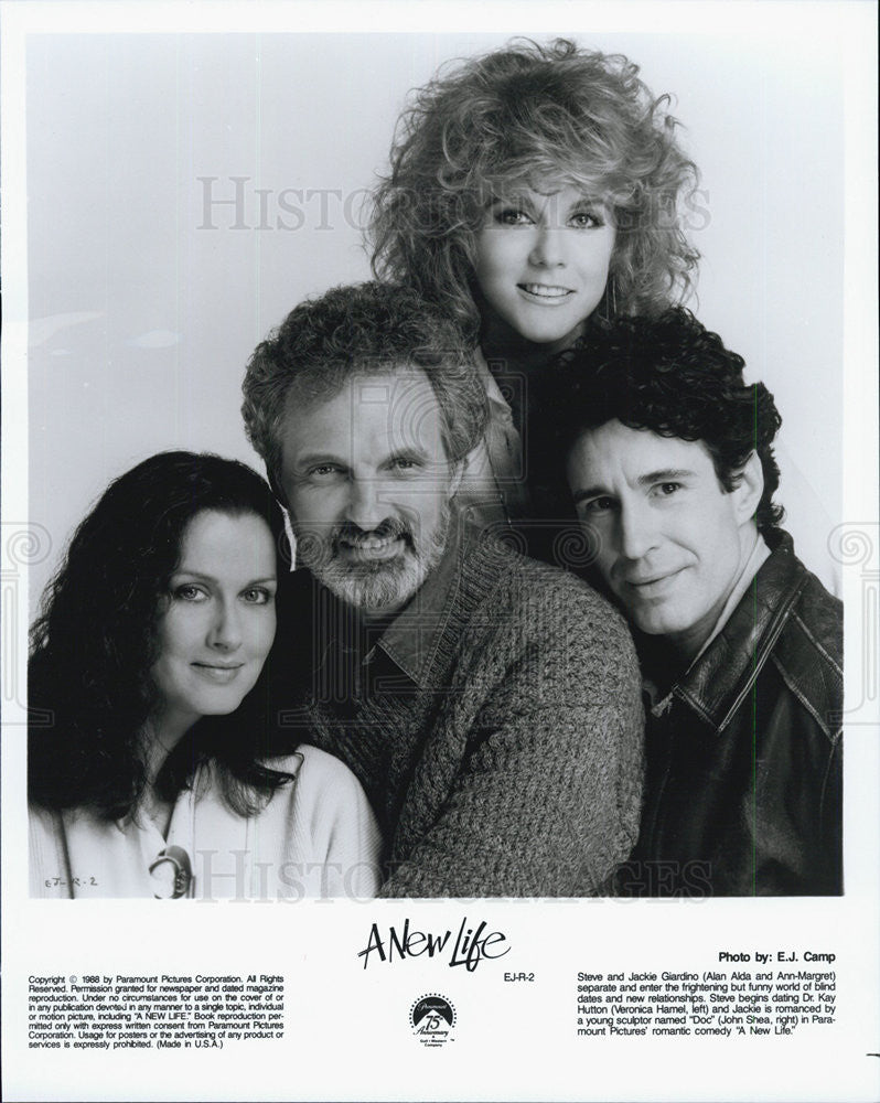 1988 Press Photo Cast of &quot;A New Life&quot; - Historic Images